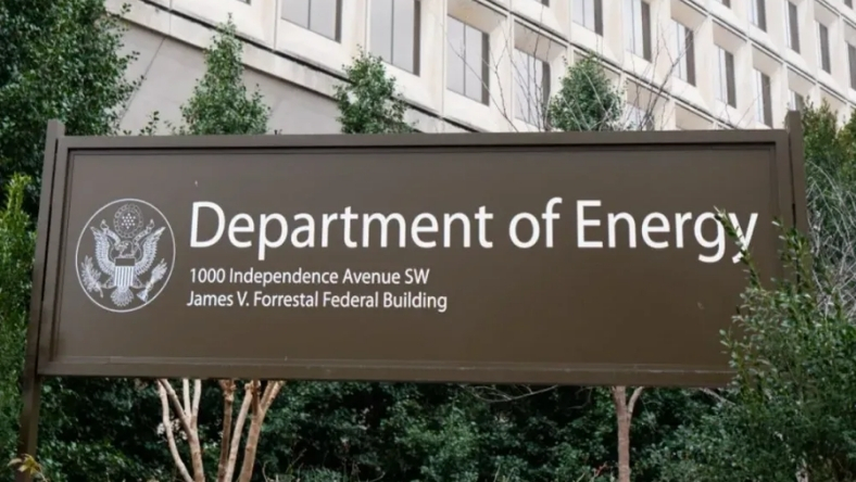 US Department of Energy headquarters sign